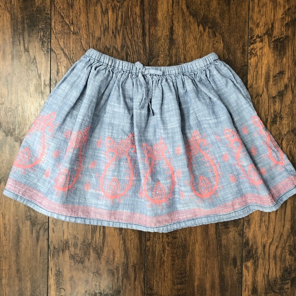 Crazy 8 Chambray Skirt Size S (5-6) - Picture 1 of 5